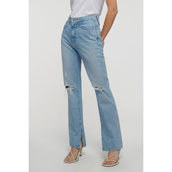 New Derek Lam 10 Crosby FRANKIE ULTRA HIGH RISE STRAIGHT LEG JEANS - Picture 3 of 13